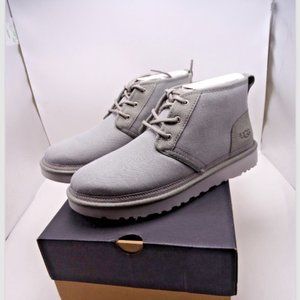 UGG Mens Neumel Gray Canvas Boots Size 11 New In Box